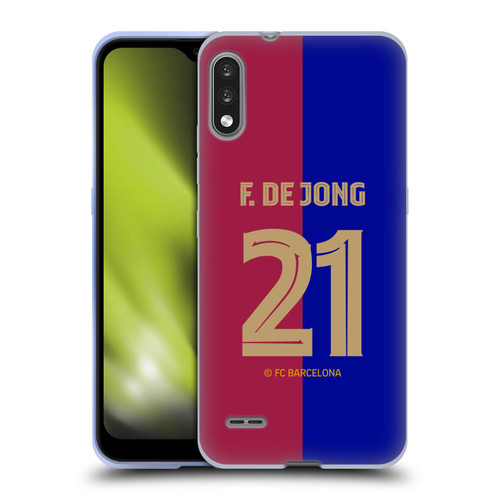 FC Barcelona 2024/25 Players Home Kit Frenkie de Jong Soft Gel Case for LG K22