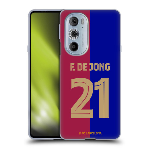 FC Barcelona 2024/25 Players Home Kit Frenkie de Jong Soft Gel Case for Motorola Edge X30