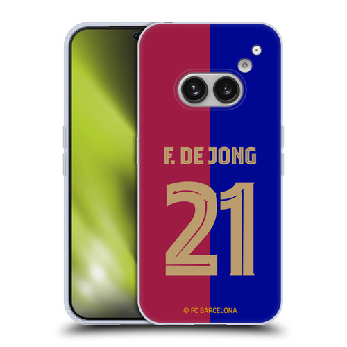 FC Barcelona 2024/25 Players Home Kit Frenkie de Jong Soft Gel Case for Nothing Phone (2a)