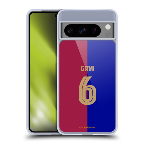 FC Barcelona 2024/25 Players Home Kit Gavi Soft Gel Case for Google Pixel 8 Pro