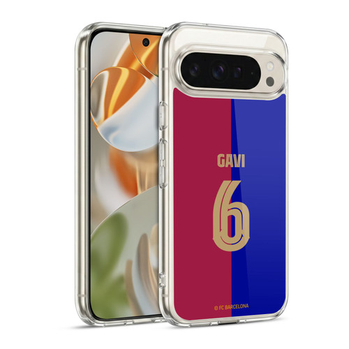 FC Barcelona 2024/25 Players Home Kit Gavi Soft Gel Case for Google Pixel 9 / Pixel 9 Pro