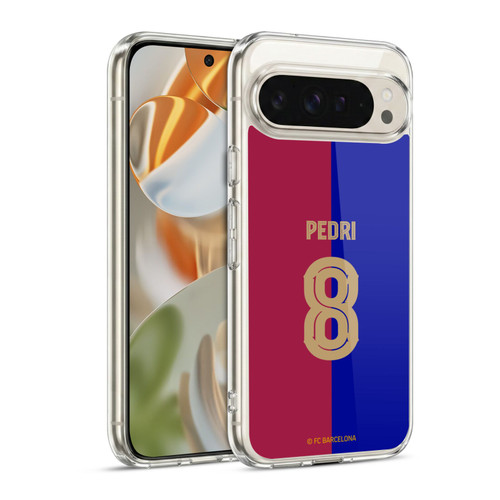 FC Barcelona 2024/25 Players Home Kit Pedri Soft Gel Case for Google Pixel 9 / Pixel 9 Pro