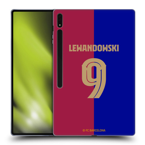 FC Barcelona 2024/25 Players Home Kit Robert Lewandowski Soft Gel Case for Samsung Galaxy Tab S8 Ultra