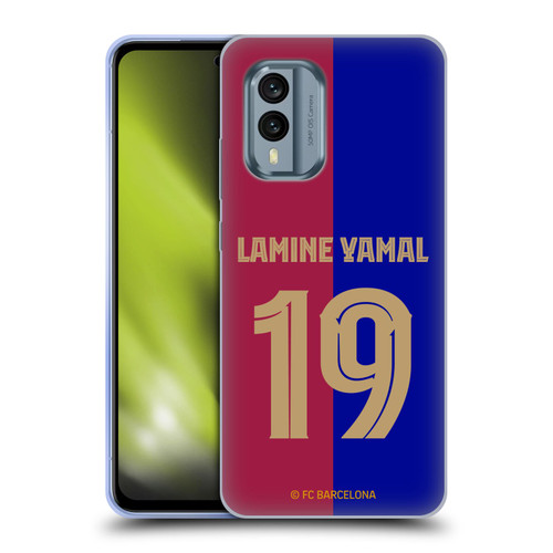 FC Barcelona 2024/25 Players Home Kit Lamine Yamal Soft Gel Case for Nokia X30