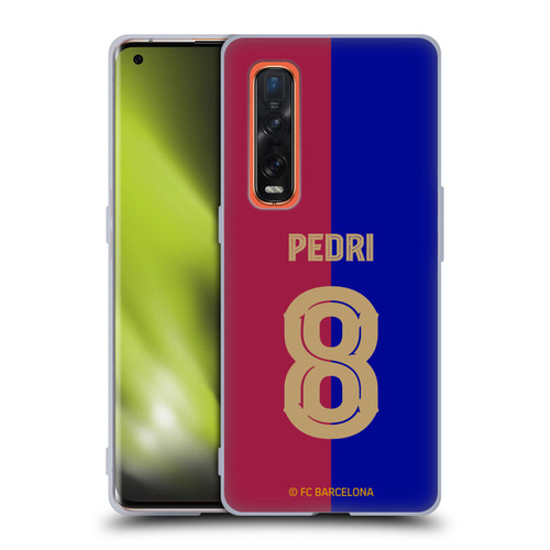 FC Barcelona 2024/25 Players Home Kit Pedri Soft Gel Case for OPPO Find X2 Pro 5G
