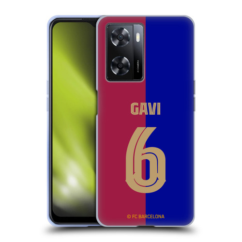 FC Barcelona 2024/25 Players Home Kit Gavi Soft Gel Case for OPPO A57s