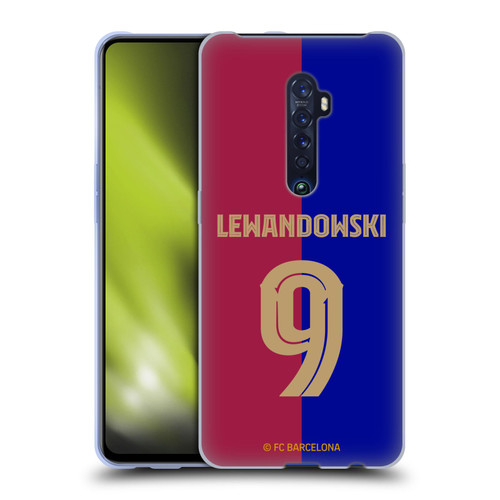 FC Barcelona 2024/25 Players Home Kit Robert Lewandowski Soft Gel Case for OPPO Reno 2
