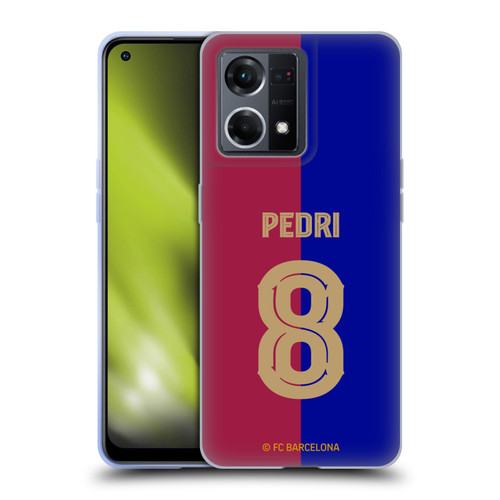 FC Barcelona 2024/25 Players Home Kit Pedri Soft Gel Case for OPPO Reno8 4G