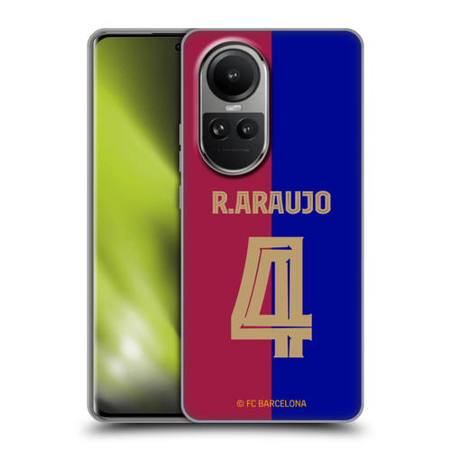 FC Barcelona 2024/25 Players Home Kit Ronald Araújo Soft Gel Case for OPPO Reno10 5G / Reno10 Pro 5G