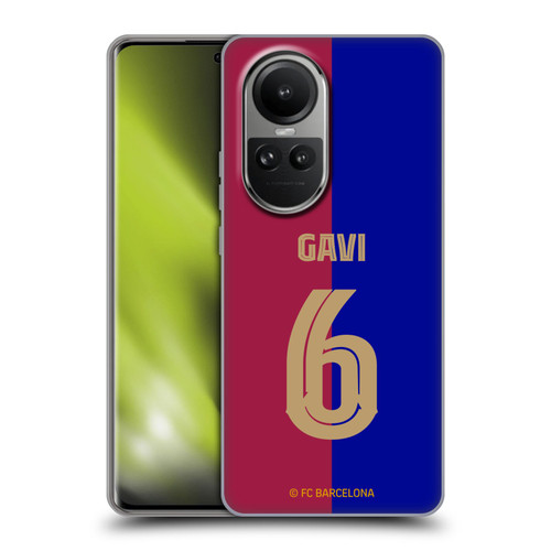 FC Barcelona 2024/25 Players Home Kit Gavi Soft Gel Case for OPPO Reno10 5G / Reno10 Pro 5G