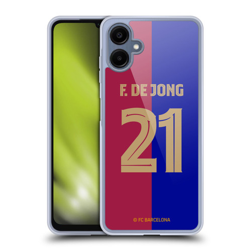 FC Barcelona 2024/25 Players Home Kit Frenkie de Jong Soft Gel Case for Samsung Galaxy A06 4G
