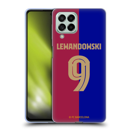 FC Barcelona 2024/25 Players Home Kit Robert Lewandowski Soft Gel Case for Samsung Galaxy M53 (2022)