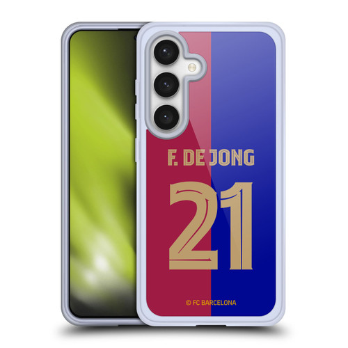 FC Barcelona 2024/25 Players Home Kit Frenkie de Jong Soft Gel Case for Samsung Galaxy S24 5G