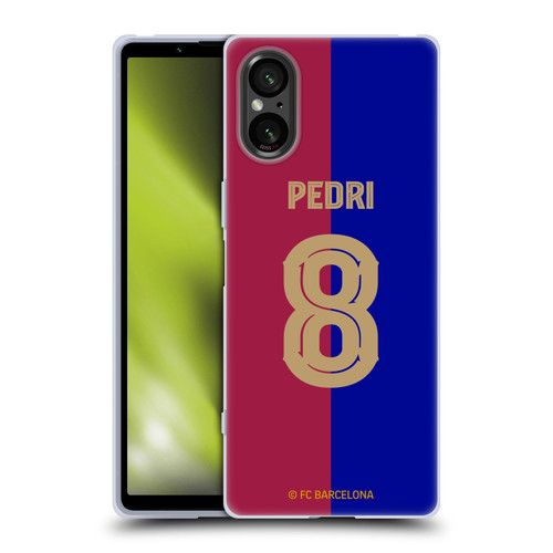 FC Barcelona 2024/25 Players Home Kit Pedri Soft Gel Case for Sony Xperia 5 V 5G