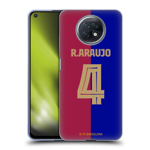 FC Barcelona 2024/25 Players Home Kit Ronald Araújo Soft Gel Case for Xiaomi Redmi Note 9T 5G