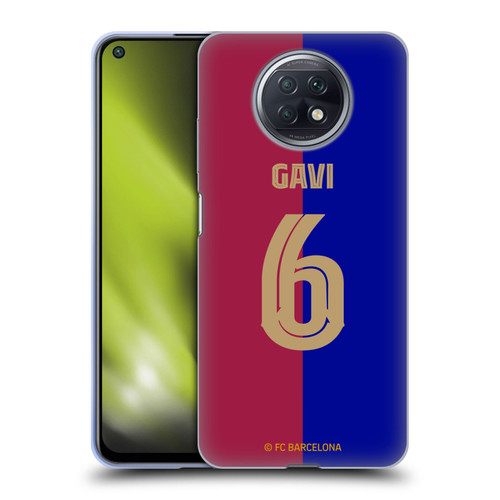 FC Barcelona 2024/25 Players Home Kit Gavi Soft Gel Case for Xiaomi Redmi Note 9T 5G