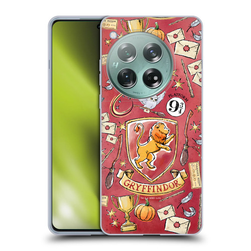 Harry Potter Deathly Hallows XIII Gryffindor Pattern Soft Gel Case for OnePlus 12