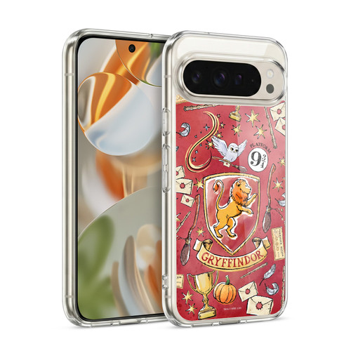 Harry Potter Deathly Hallows XIII Gryffindor Pattern Soft Gel Case for Google Pixel 9 / Pixel 9 Pro