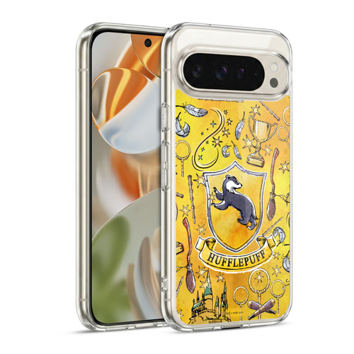 Harry Potter Deathly Hallows XIII Hufflepuff Pattern Soft Gel Case for Google Pixel 9 / Pixel 9 Pro