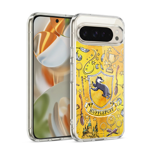 Harry Potter Deathly Hallows XIII Hufflepuff Pattern Soft Gel Case for Google Pixel 9 / Pixel 9 Pro
