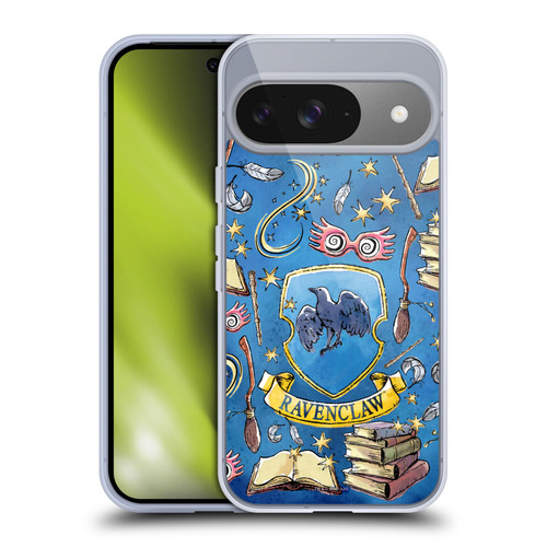 Harry Potter Deathly Hallows XIII Ravenclaw Pattern Soft Gel Case for Google Pixel 9 / Pixel 9 Pro