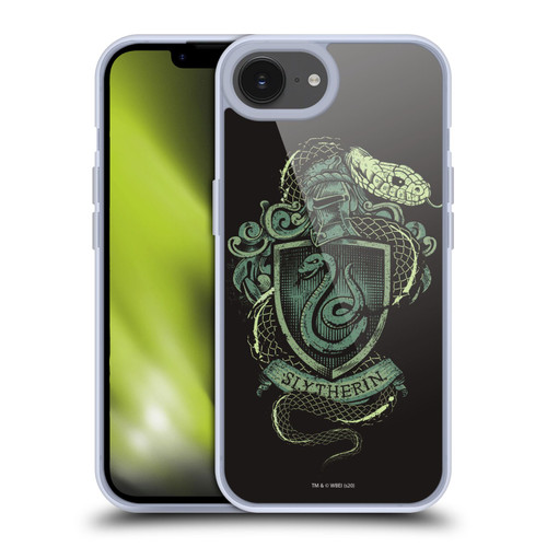 Harry Potter Deathly Hallows XIV Slytherin Soft Gel Case for Apple iPhone 16e