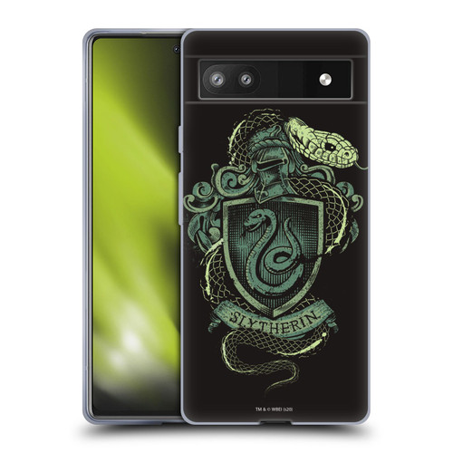 Harry Potter Deathly Hallows XIV Slytherin Soft Gel Case for Google Pixel 6a