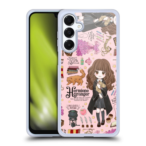 Harry Potter Deathly Hallows XXXVII Hermione Pattern Soft Gel Case for Samsung Galaxy A16 5G & MagSafe