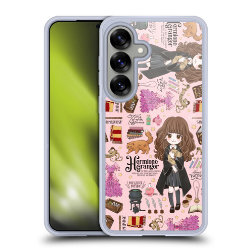 Harry Potter Deathly Hallows XXXVII Hermione Pattern Soft Gel Case for Samsung Galaxy S25