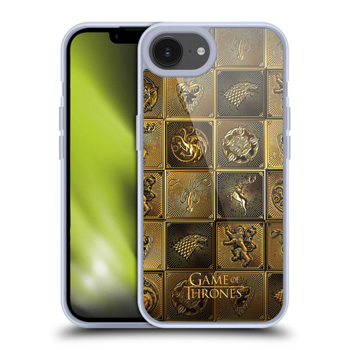 HBO Game of Thrones Golden Sigils All Houses Soft Gel Case for Apple iPhone 16e
