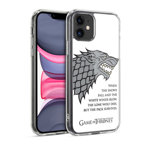 HBO Game of Thrones Graphics White Winds Soft Gel Case for Apple iPhone 11