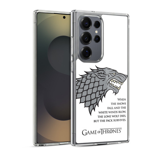 HBO Game of Thrones Graphics White Winds Soft Gel Case for Samsung Galaxy S25 Ultra & MagSafe