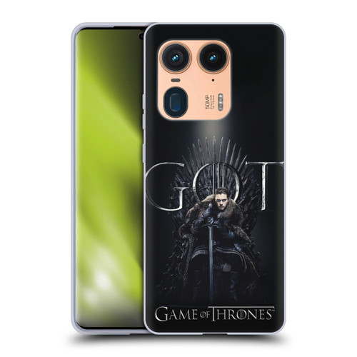 HBO Game of Thrones Season 8 For The Throne 1 Jon Snow Soft Gel Case for Motorola Edge 50 Ultra/X50 Ultra