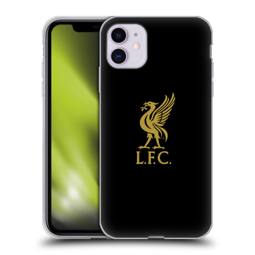 Liverpool Football Club Liver Bird Gold Logo On Black Soft Gel Case for Apple iPhone 11