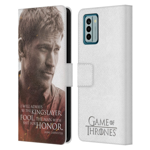 HBO Game of Thrones Character Portraits Jaime Lannister Leather Book Wallet Case Cover For Nokia G42