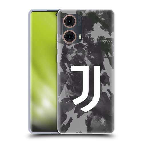 Juventus Football Club Art Monochrome Splatter Soft Gel Case for Motorola Moto G85