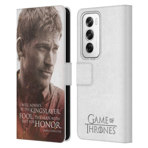 HBO Game of Thrones Character Portraits Jaime Lannister Leather Book Wallet Case Cover For OPPO Reno12 Pro 5G