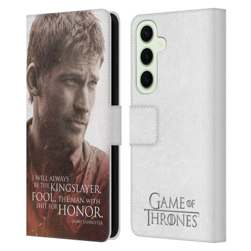 HBO Game of Thrones Character Portraits Jaime Lannister Leather Book Wallet Case Cover For Samsung Galaxy S25+
