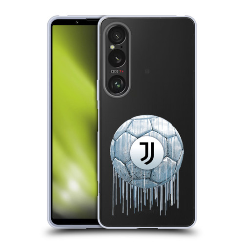 Juventus Football Club Drip Art Logo Soft Gel Case for Sony Xperia 1 VI 5G