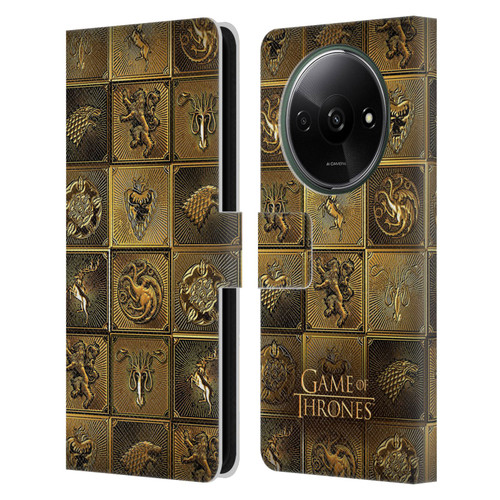 HBO Game of Thrones Golden Sigils All Houses Leather Book Wallet Case Cover For Xiaomi Redmi A3