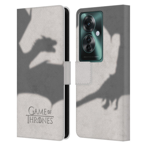 HBO Game of Thrones Key Art Dragon Leather Book Wallet Case Cover For OPPO Reno11 F 5G / F25 Pro 5G