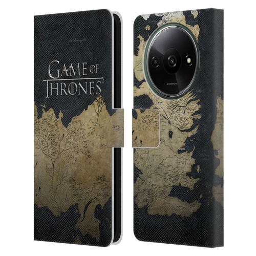 HBO Game of Thrones Key Art Westeros Map Leather Book Wallet Case Cover For Xiaomi Redmi A3