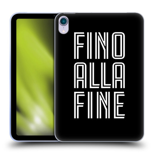 Juventus Football Club Type Fino Alla Fine Black Soft Gel Case for Apple iPad mini (2021/2024)