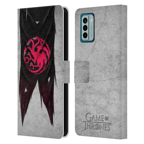 HBO Game of Thrones Sigil Flags Targaryen Leather Book Wallet Case Cover For Nokia G42
