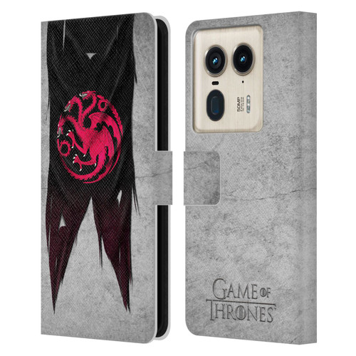 HBO Game of Thrones Sigil Flags Targaryen Leather Book Wallet Case Cover For Motorola Edge 50 Ultra/X50 Ultra