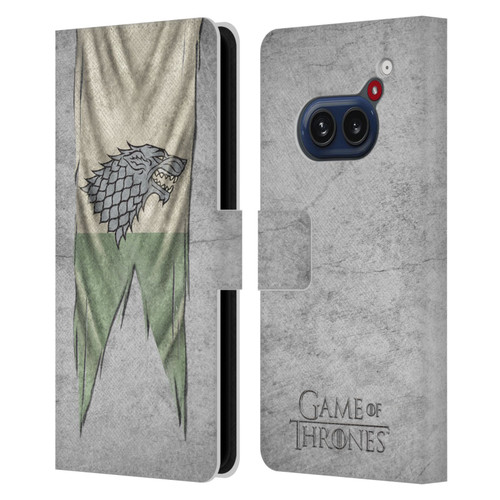 HBO Game of Thrones Sigil Flags Stark Leather Book Wallet Case Cover For Nothing Phone (2a)