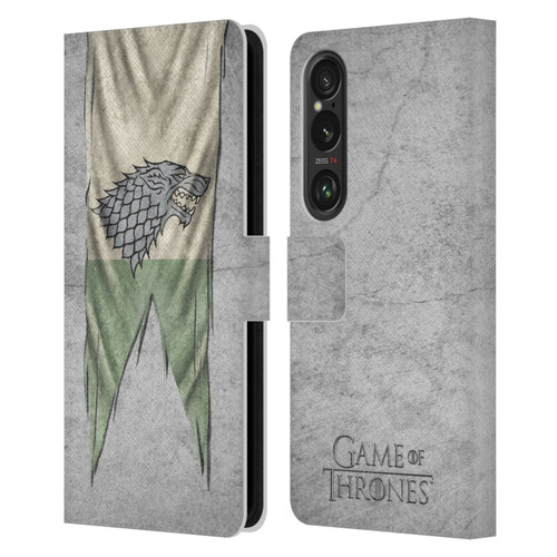 HBO Game of Thrones Sigil Flags Stark Leather Book Wallet Case Cover For Sony Xperia 1 VI 5G