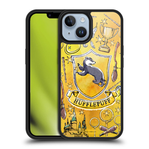 Harry Potter Deathly Hallows XIII Hufflepuff Pattern Gel Armour Case For Apple iPhone 14