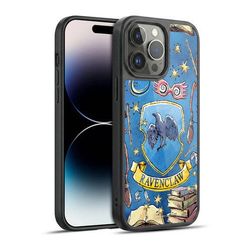 Harry Potter Deathly Hallows XIII Ravenclaw Pattern Gel Armour Case For Apple iPhone 14 Pro Max