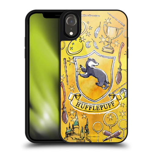 Harry Potter Deathly Hallows XIII Hufflepuff Pattern Gel Armour Case For Apple iPhone XR